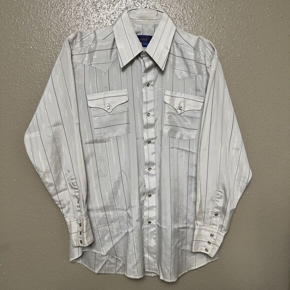 90s Panhandle Slim Pearl Snap Western Shirt Men's Cowboy Landman USA - Picture 1 of 6